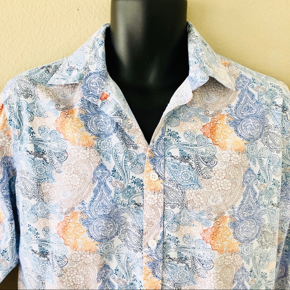 JULES⚡️Paisley Prints Button Down Slim Shirt_M - Picture 3 of 8